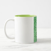 Botermere-meer, reisposter van het meerdistrict tweekleurige koffiemok (Links)