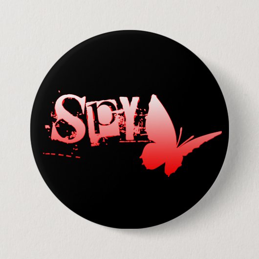 boterSPY. Ronde Button 7,6 Cm (Voorkant)