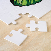 Botervlieg als piloot met piloot-pet legpuzzel (Zijkant)