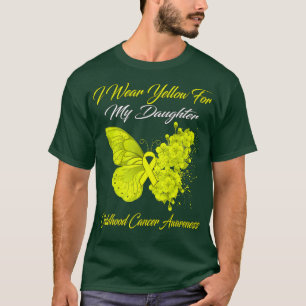 Botervlieg die ik geel Draag voor mijn dochter kin T-shirt