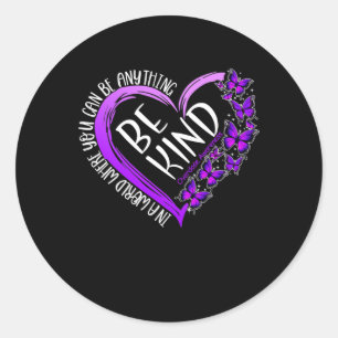 Botervlieg Een soort Paars bewustzijn bij overdose Ronde Sticker