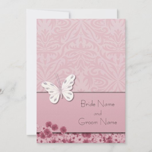 Botervlieg en bloemen kaart (Voorkant)