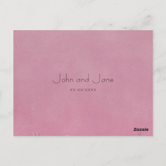 Botervlieg en bloemen Tafelnummer Briefkaart (Achterkant)