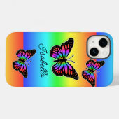 Botervlieg en Jouw naam op maat Case-Mate iPhone Case (Achterkant (horizontaal))