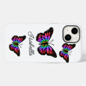 Botervlieg en Jouw naam op maat Case-Mate iPhone Case (Achterkant (horizontaal))