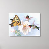 Botervlieg en luchtvogels canvas afdruk (Voorkant)