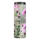 Botervlieg en Paarse weidebloemen Thermosbeker (Achterkant)