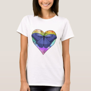 Botervlieg met hart t-shirt