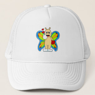 Botervlieg met hart trucker pet