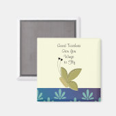 Botervlieg met leraar Gezegde Magneet (Voorkant / Achterkant)