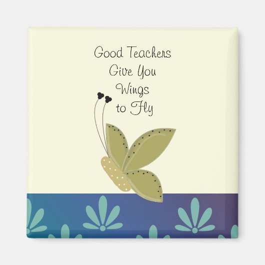 Botervlieg met leraar Gezegde Magneet (Voorkant)