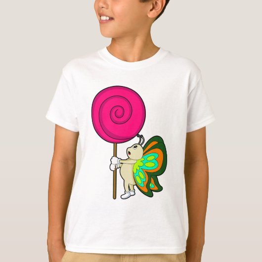 Botervlieg met Lollipop T-shirt (Voorkant)