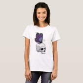 Botervlieg met schedel t-shirt (Voorkant volledig)