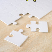 Botervlieg met zonnebloem legpuzzel (Zijkant)