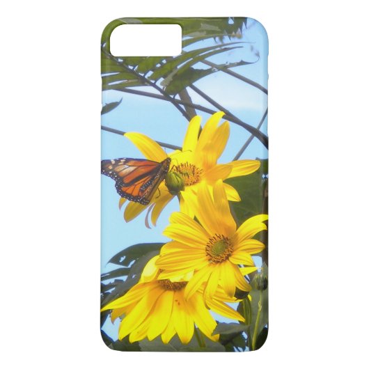 Botervlieg op de zonnebloem Case-Mate iPhone case (Achterkant)