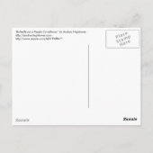 Botervlieg op een Paarse concefloer Briefkaart (Achterkant)