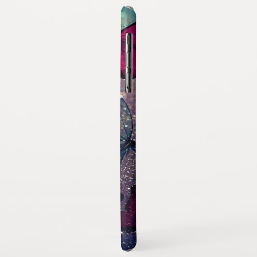 Botervlieg op Glitter Case-Mate iPhone Case (Achterkant/links)