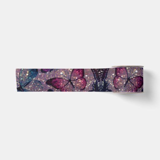 Botervlieg op Glitter Lint (Voorkant)