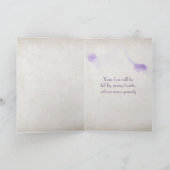 Botervlieg op Lila ventilatorsympathie Kaart (Binnen)