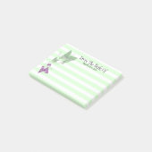 Botervlieg paarse groene natuur insecten vrouwenvr post-it® notes (Schuin)