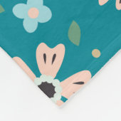 Botervlieg Tuin Baby Voetplank Fleece Deken (Hoek)