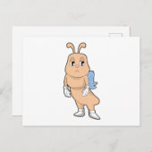 Botervlieg zonder vleugels briefkaart (Voorkant / Achterkant)