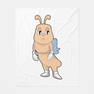 Botervlieg zonder vleugels fleece deken