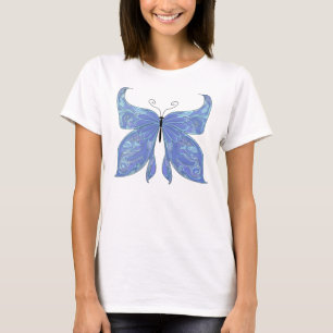 Botervliegblauw T-shirt