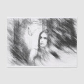 Botervliegdromen in houtskool tissuepapier (Voorkant)