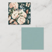 Botervliegen en bloemen notitiekaartje (Voorkant / Achterkant)