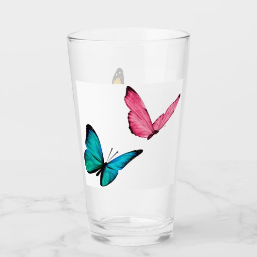 Botervliegen Glass Cup Glas (Voorkant)