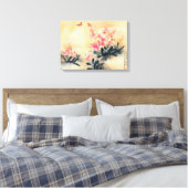 Botervliegen in de lente canvas afdruk (Insitu (Slaapkamer))