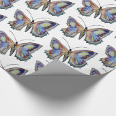 Botervliegenkunst waterverf cadeaupapier (Hoek)