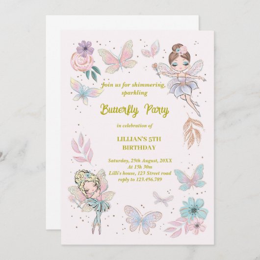 Botervliegenontwerp Kaart (Voorkant / Achterkant)