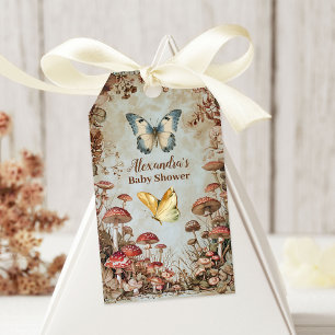 Botervliegenpaddenstoel Natuur Baby shower Cadeaulabel