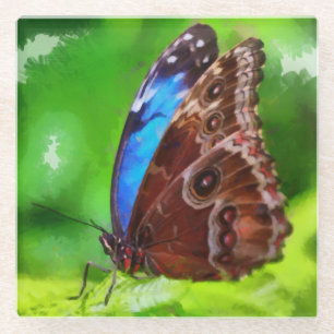 Botervliegenschilderij Glazen Onderzetter