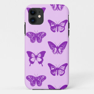 Botervliegers, orchidee, roze en violet iPhone 11 hoesje