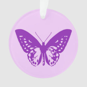 Botervliegers, orchidee, roze en violet ornament