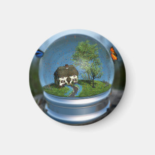 Botervliegers Wereldbol Magnet Magneet