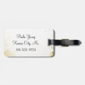 Botervlieggrunge Bagagelabel (Achterkant horizontaal)