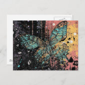 Botervlieggrunge Briefkaart (Voorkant / Achterkant)