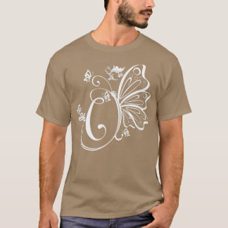 Botervlieggrunge Fairycore Aesthetische Letter C M T-shirt