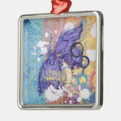 Botervlieggrunge Metalen Ornament (Links)