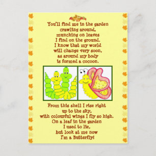 Botervliesgedicht van caterpaal briefkaart