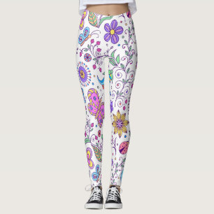 Botervlieskleurig en bloemkool leggings
