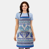 Botervliesogen voor sierbloem schort (Gedragen)