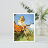 Botervlietenvanger omhoog briefkaart (Staand voorkant)