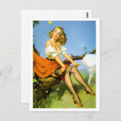 Botervlietenvanger omhoog briefkaart (Voorkant / Achterkant)