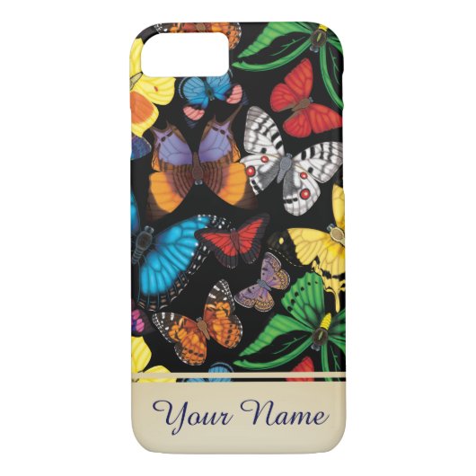 Botervliewereld Gepersonaliseerd Case-Mate iPhone Case (Achterkant)
