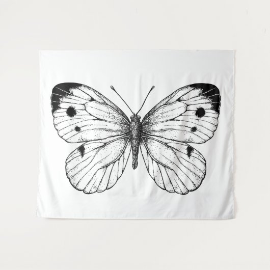 Botervlinder Wandkleed (Voorkant (horizontaal))